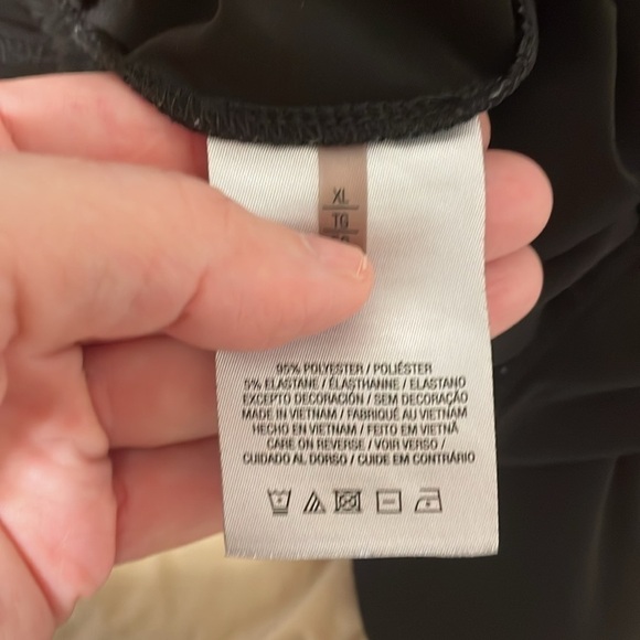 Tahari Women Jumpsuit XL Black Zip Front Sleeveless Contemporary Cocktail Preppy - Picture 9 of 17